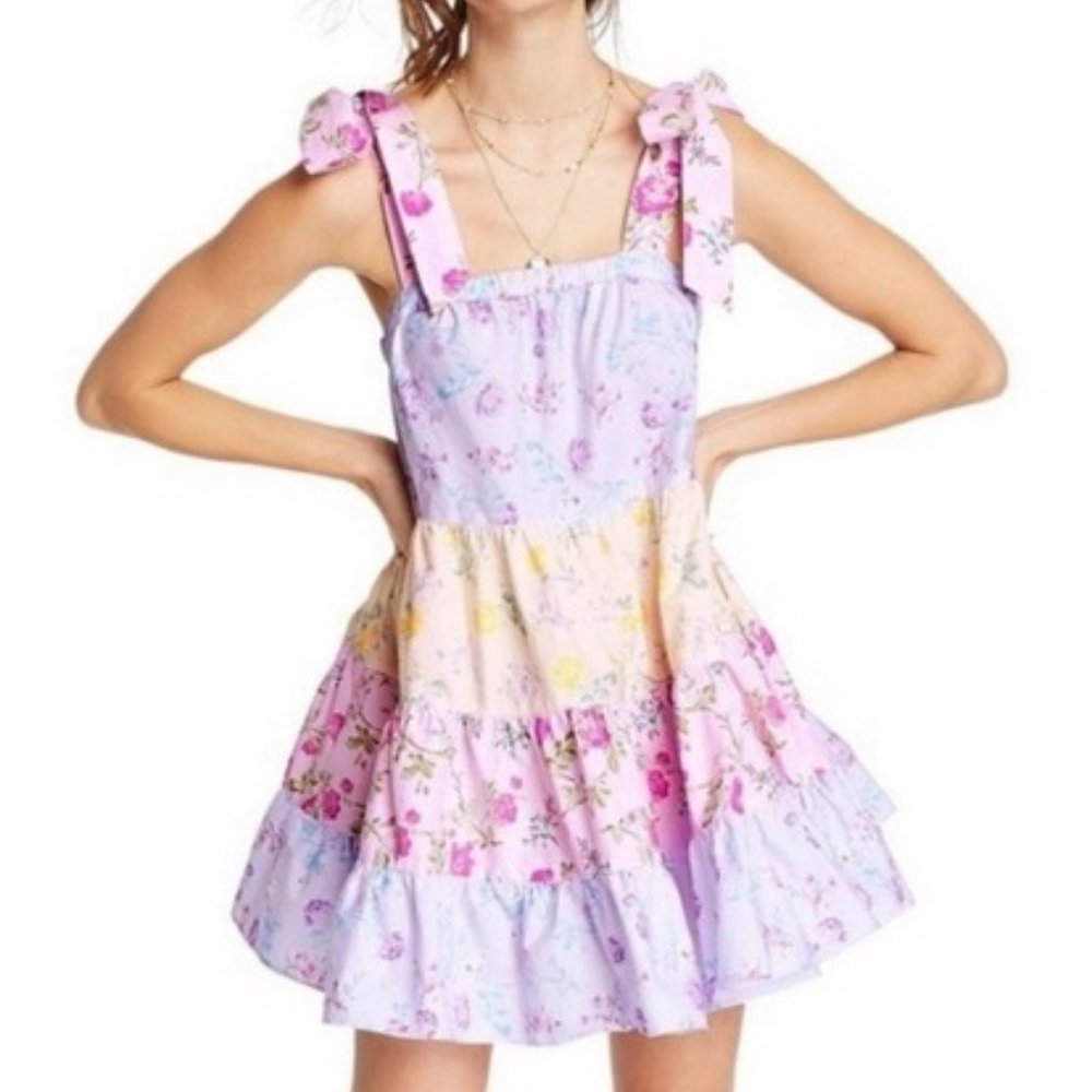 LoveShack Fancy x Target Jeanne Tiered Dress.